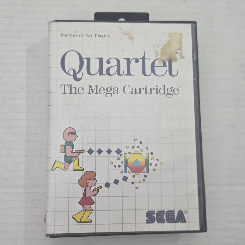 Quartet Sega Master System 1987 PAL Euro Import The Mega Cartridge With Case